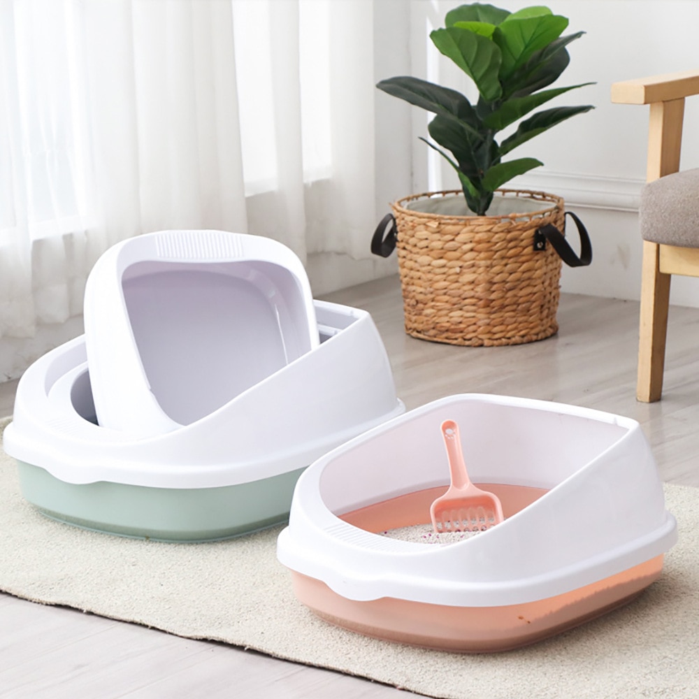 Cat's Dual Color Design Litter Box