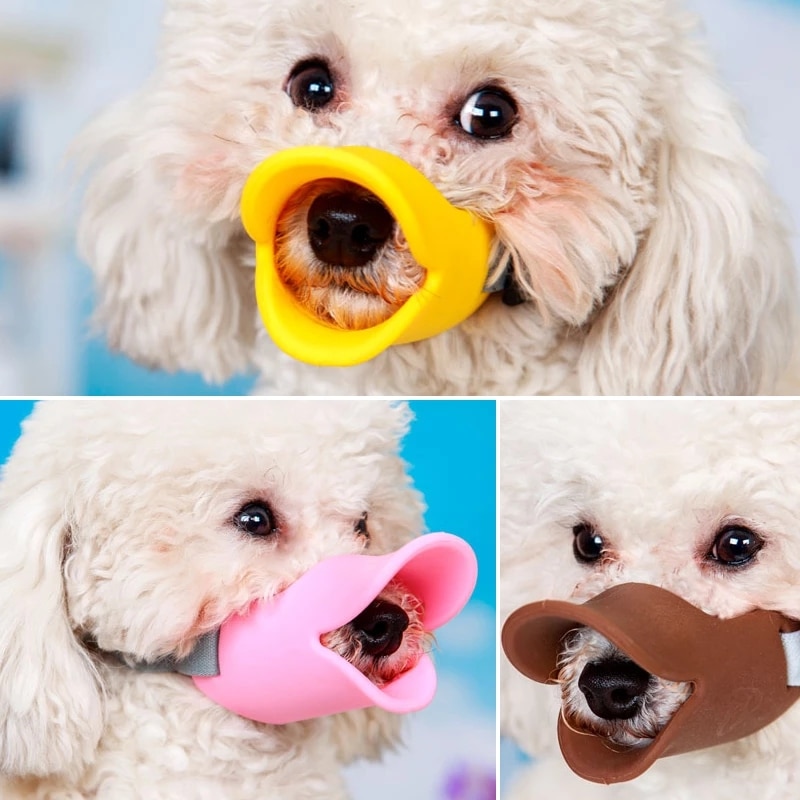 Duck Style Silicone Muzzle for Small Dogs